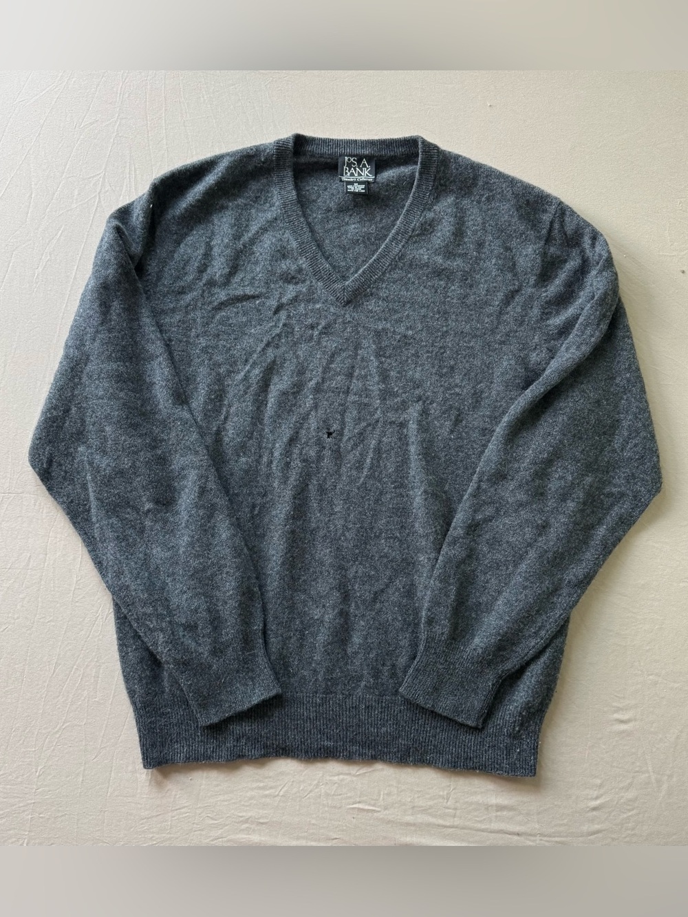 Vintage JoS. A. Bank V-Neck Cashmere Sweater